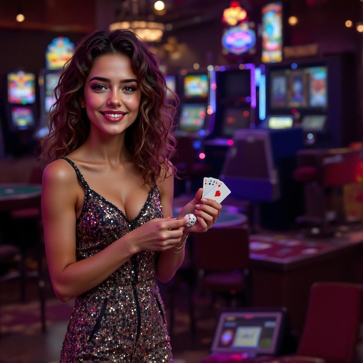 Dealer langsung Asia Gaming di studio multi-kamera